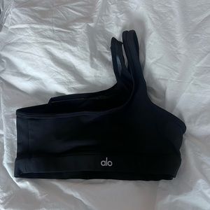 S ALO Yoga one shoulder sports bra